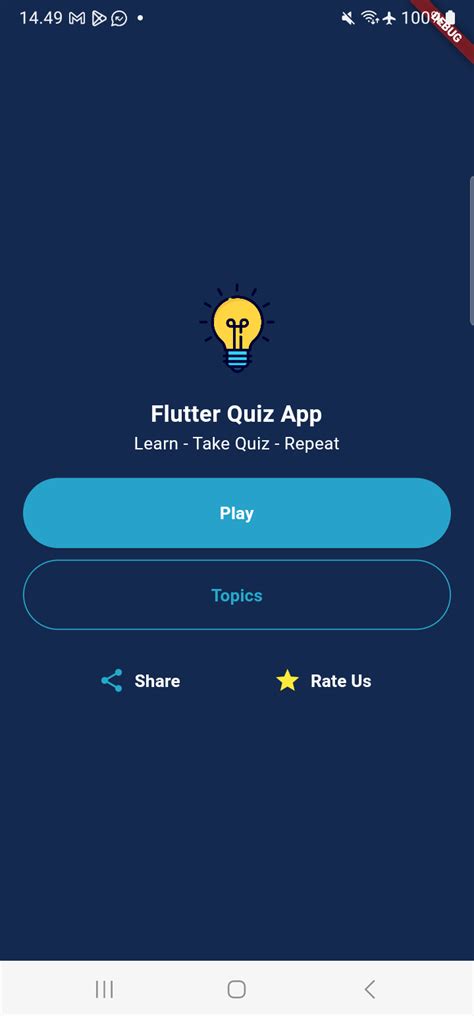 Quiz App in Flutter Web に対する画像結果