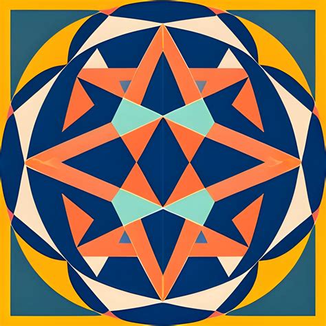 geometric patterns with circles, triangles, squares, and polygon ...