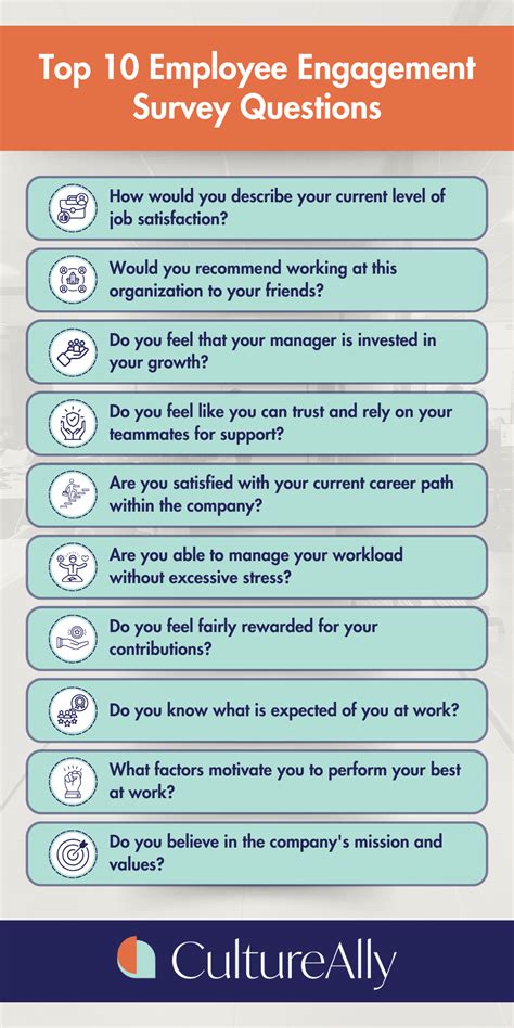 43 Employee Engagement Survey Questions — CultureAlly