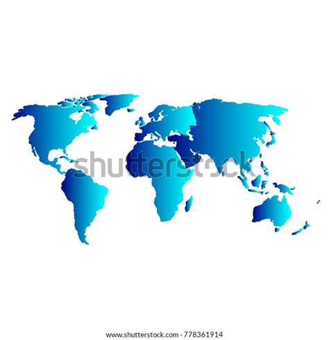 Image result for Blue Color World Map in Vector