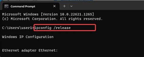 Image result for IP Release Command-Prompt