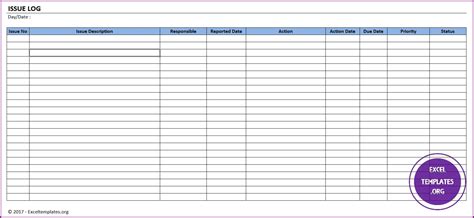 Image result for Issue Tracking Log Template Excel