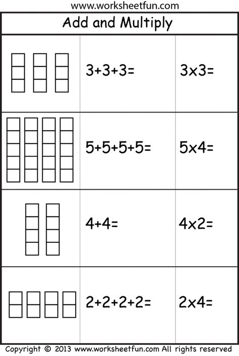 Image result for Addition and Multiplication Worksheets