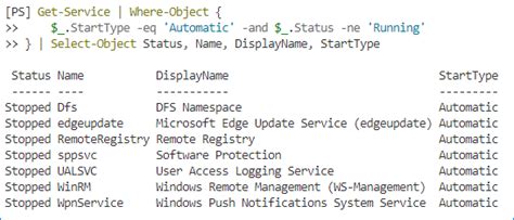 Image result for Check Service Startup Type PowerShell