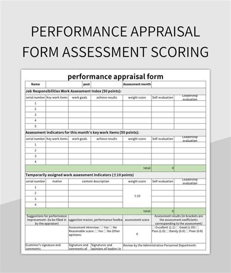 Image result for Performance Appraisal Tool Sample