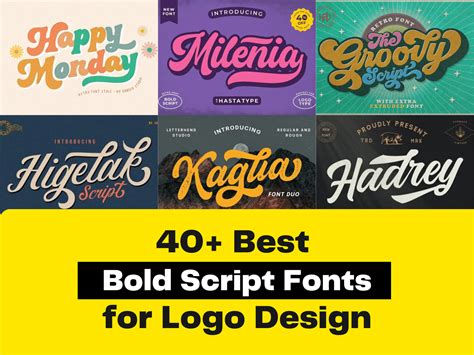 40+ Best Bold Script Fonts for Logo Design & Branding by Vultype Design ...