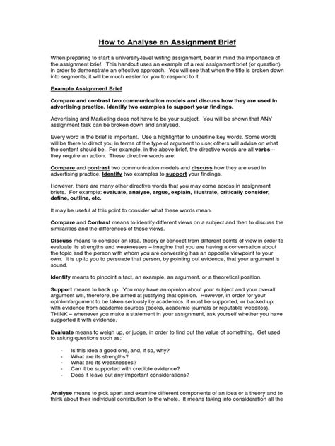 Image result for Assignment Brief