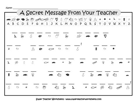 Image result for Science Secret Message Worksheets