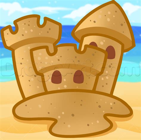 Image result for Sand Castle Drawing