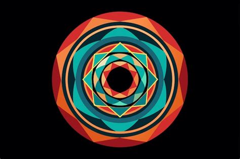 Toradh íomhá ar Colorful Circular Pattern