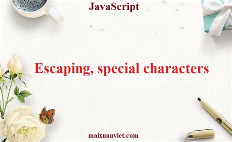 Special Characters in JavaScript に対する画像結果