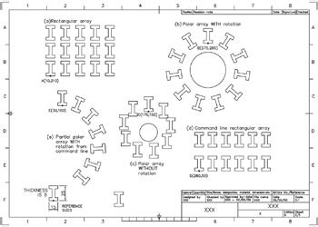 Image result for Engineering Drawing for Array Command