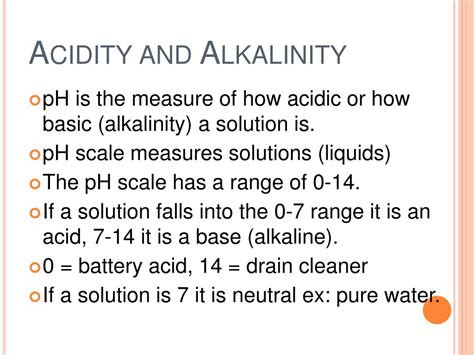 Image result for Acidity and Alkalinity Definition