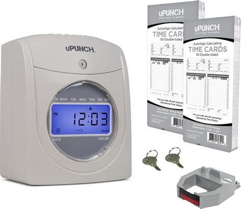 Amazon.com: uPunch JC2500 Calculating Time Clock Bundle for Small ...
