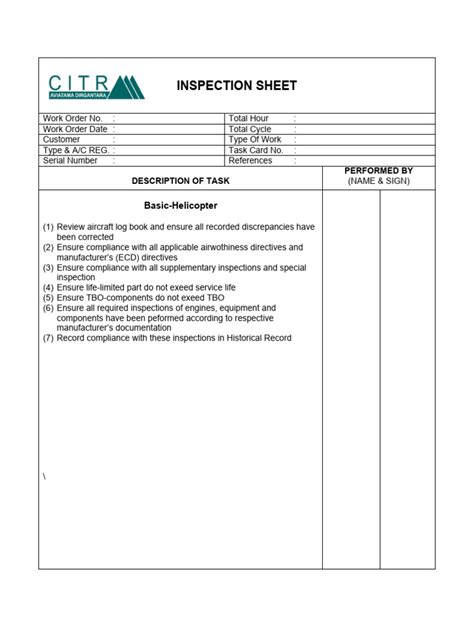 Image result for Engineering Inspection Sheet