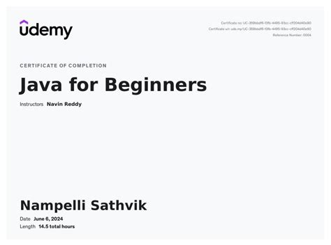 Toradh íomhá ar Screenshot of Completed Java Review Course