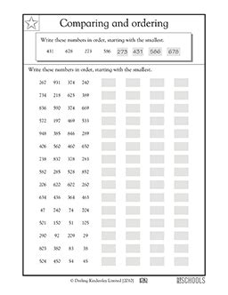 Image result for Comparing and Ordering Numbers .Pdf 3rd Grade