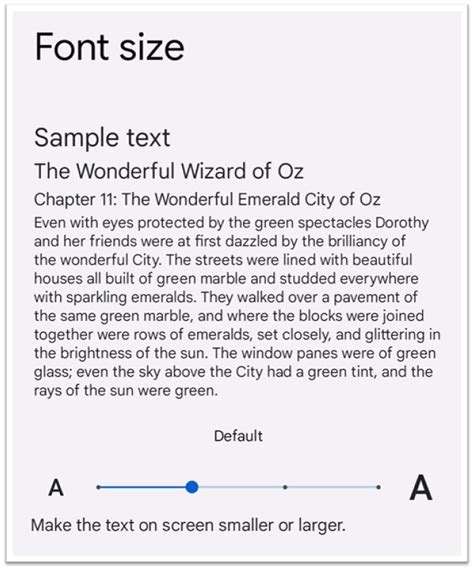Image result for Large Display Text Android Example