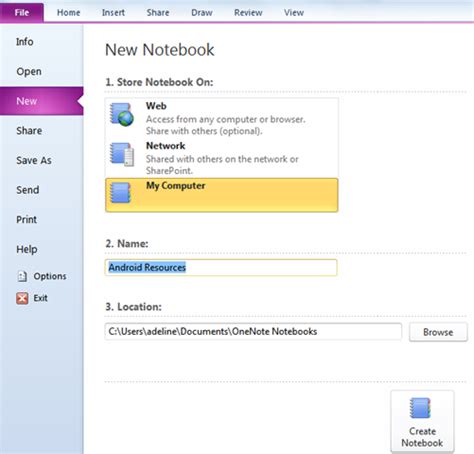 Image result for How to Create OneNote Notebook