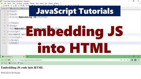 Adding JS into HTML に対する画像結果