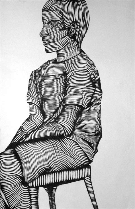 Image result for Contour Line Drawing Figure