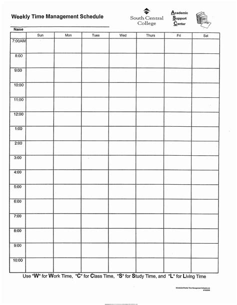Image result for Weekly Time Management Chart