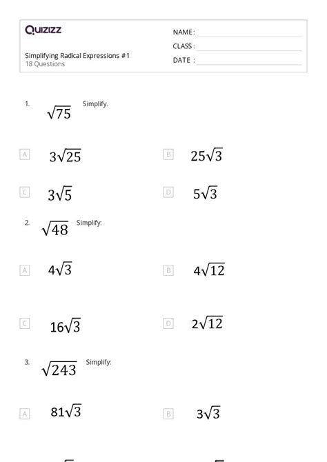 Toradh íomhá ar Examples of Radical Numbers