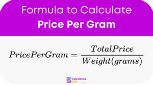 Image result for Cost per Unit Formula Grams