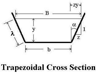 Image result for Trapezoidal Channel Formula