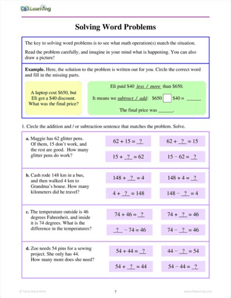 Image result for 3rd Grade Math Word Problems K-5 Learning with Answers