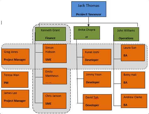 Image result for Project Team Structure Diagram
