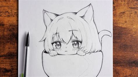 Toradh íomhá ar How to Draw a Cute Cat