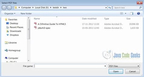 Image result for File Dialog Java