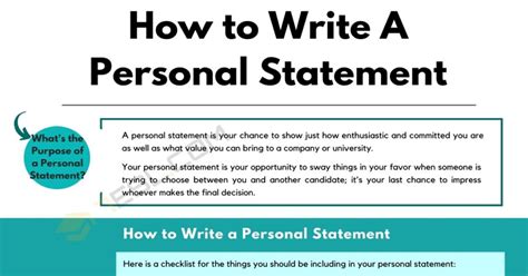 Image result for Statement Writing Sample