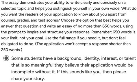 Common App Prompt 1 માટે ઇમેજ પરિણામ