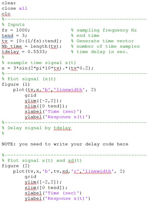 Image result for Adding Delay in MATLAB