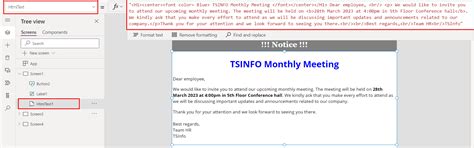 Power Apps Send HTML Email に対する画像結果