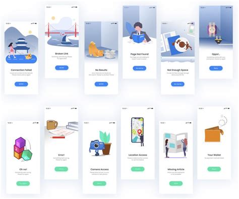 Toradh íomhá ar Printing Error Message UI App Layout