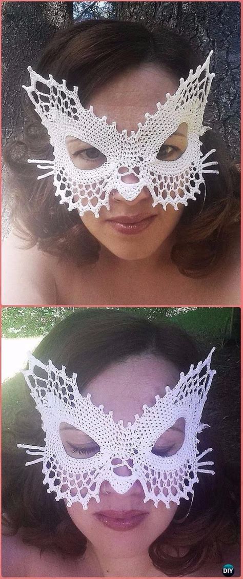 Toradh íomhá ar Crochet Masquerade Mask Pattern