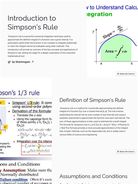 Image result for Simpson Basic Rule Formula Examples