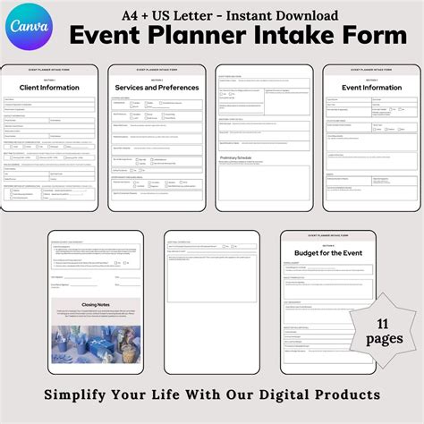Image result for Event Planning Intake Form
