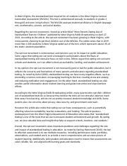 Image result for Standardized Testing Essay Examples
