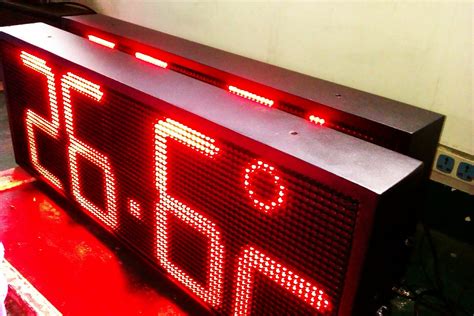 Image result for Red LED Message Clock