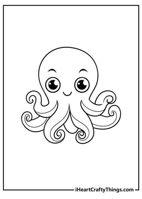 Image result for Octopus Colouring In