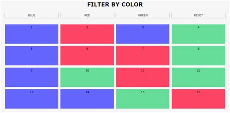 Image result for Filter for a List HTML/CSS