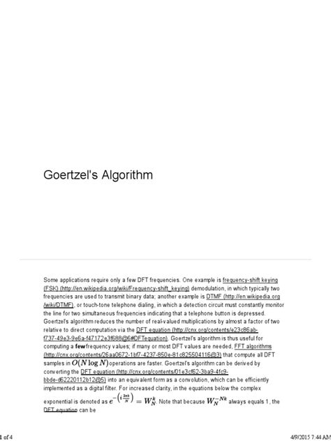 Image result for Goertzel Algorithm Diagram Flow Chart