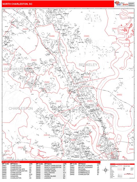 Image result for Charleston County SC Zip Code Map