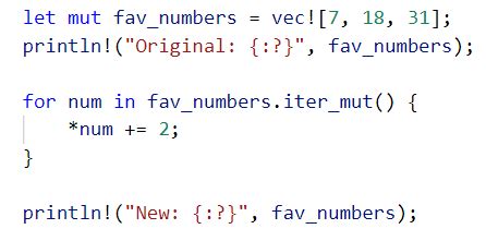 Afbeeldingsresultaten voor Rust Vector Slicing