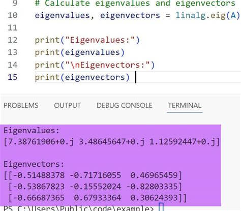 Image result for Eigenvalue Python