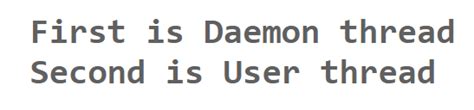 Toradh íomhá ar Daemon Thread in Java